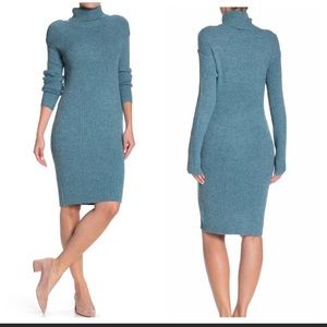 Solutions! Turtleneck Long Sleeve Sweater Dress | Color: Coral  | Size: M